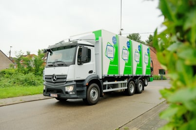 Flextor's stacked white containers